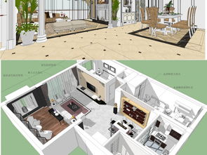 住宅別墅樣板房室內(nèi)設(shè)計精品su模型圖下載 圖片1,638.92mb 家裝模型庫 室內(nèi)模型